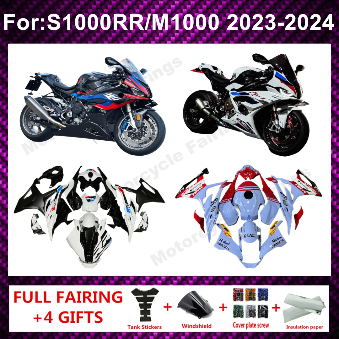 Image of NEUES ABS-Motorrad-Vollverkleidungsset passend für S1000RR S1000 M1000 2023 2024 23 24. gesamte Verkleidungssätze Karosserie Kunststoff zxmt