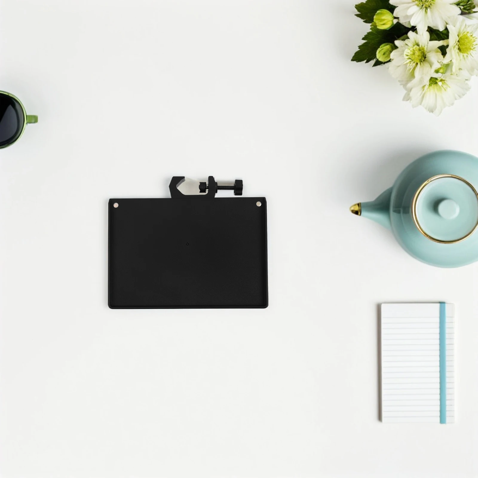 

4pcs Adjustable Mic Stand Tray For Phone Camera Live Streaming Recording Durable Plastic Overhead Stand Flash Mount