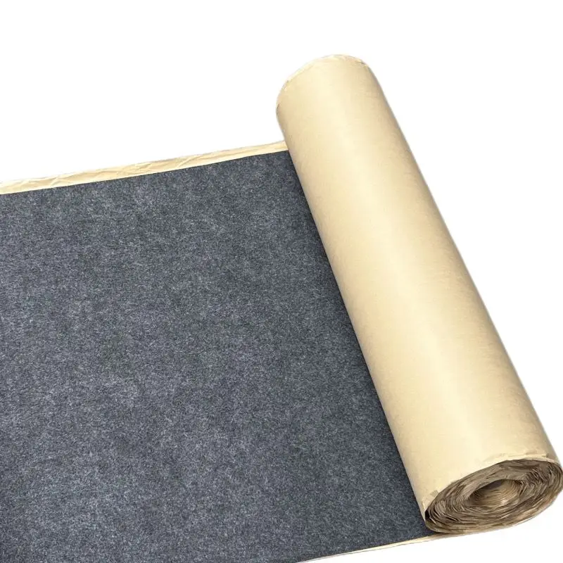 100cm/200cm*50cm Schwarzer Dunkelgrauer Selbstklebender Filzstoff Klebender Filzstoff für Hintergrunddekoration und Schalldämmung – Detail 1