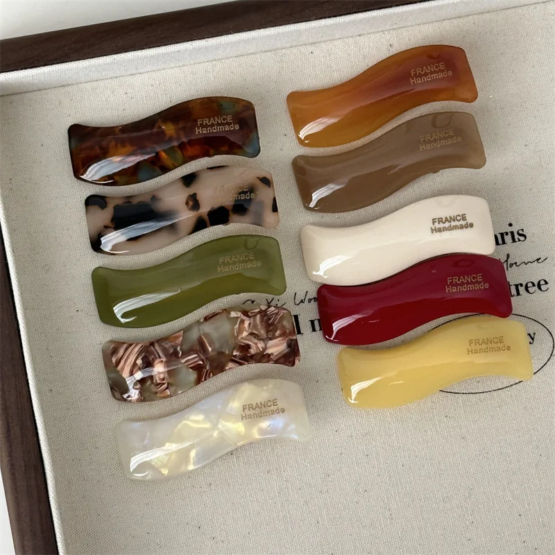 حجم صغير نسخة رائعة الذهب التسمية موجة المشابك خلات ، مخالب الشعر العصرية ، مقاطع الجانب سيدة ، اكسسوارات للشعر الفتيات