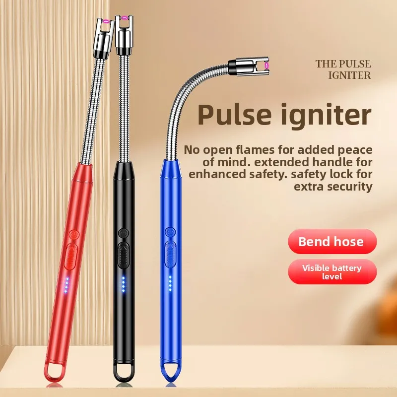 Hose USB Arc Pulse Ignition Gun Gas Stove Igniter Environmental Protection Energy Saving Smart Rechargeable Lighter