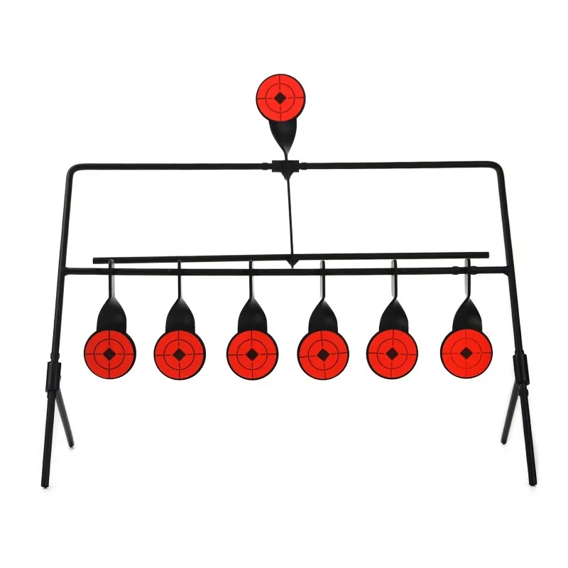 

7 Targets Auto Reset Practicing Shooting Target Metal Rotating Target