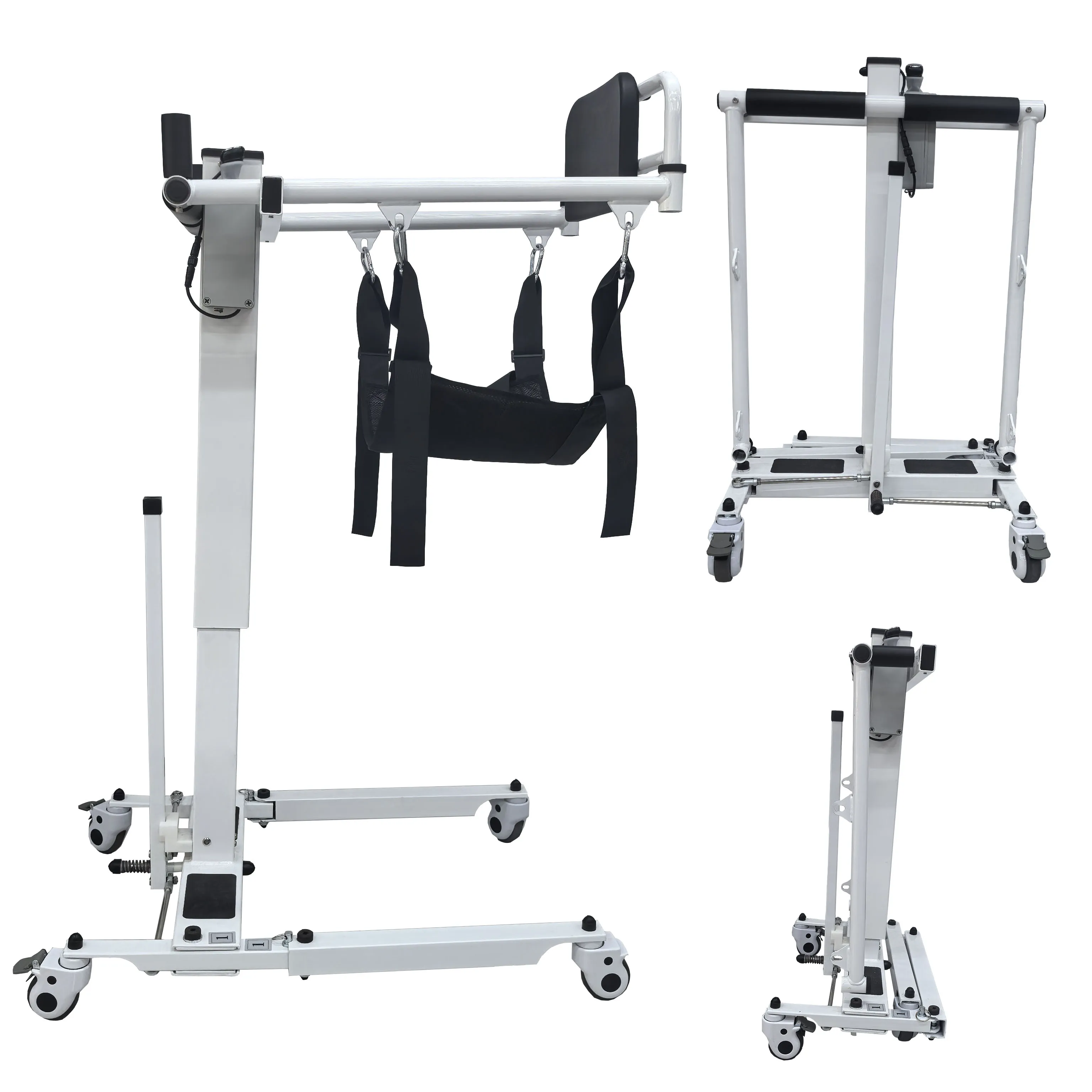 Electric Foldable Transfer Chair with Adjustable Height