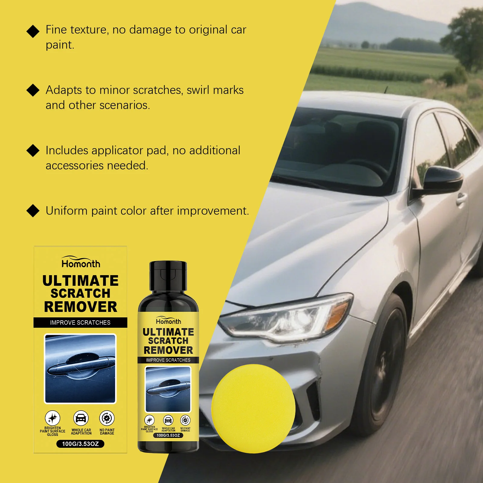 Multi Purpose Paint Scratch Restorer Universal Remove Scuffs Stains Dirt Paint Restoration Car RV Boat Truck SUV Body Care Agent