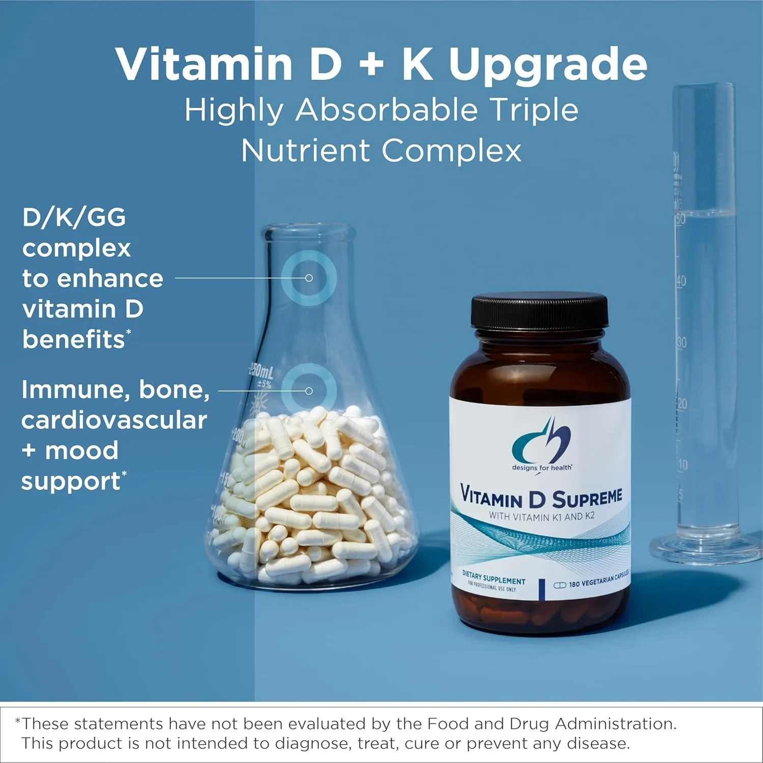 

Vitamin D Supreme - Improve Digestion and Absorption, Promotes Bone and Heart Health, Cardiovascular Support