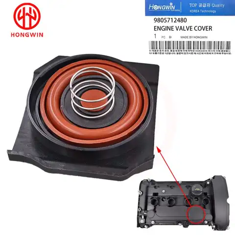 9812071480 9805712480   시트로엥 C4 C5 DS3 1.6 푸조 207 208 308 508 RCZ용 PCV 밸브 커버 수리 키트 9812828980 9807146180