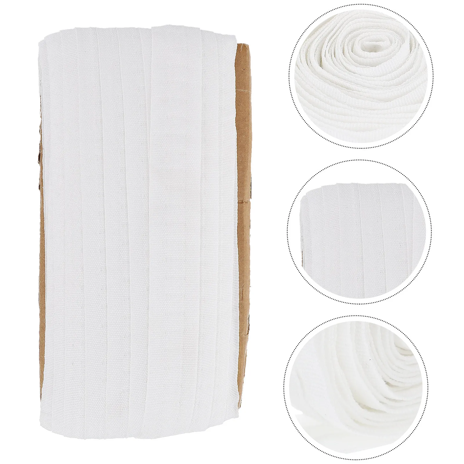 Premium Polyester Curtain Header Tape for Drawstring Curtains Heavy Duty Smooth Surface No Burrs Easy Installation Home Decor