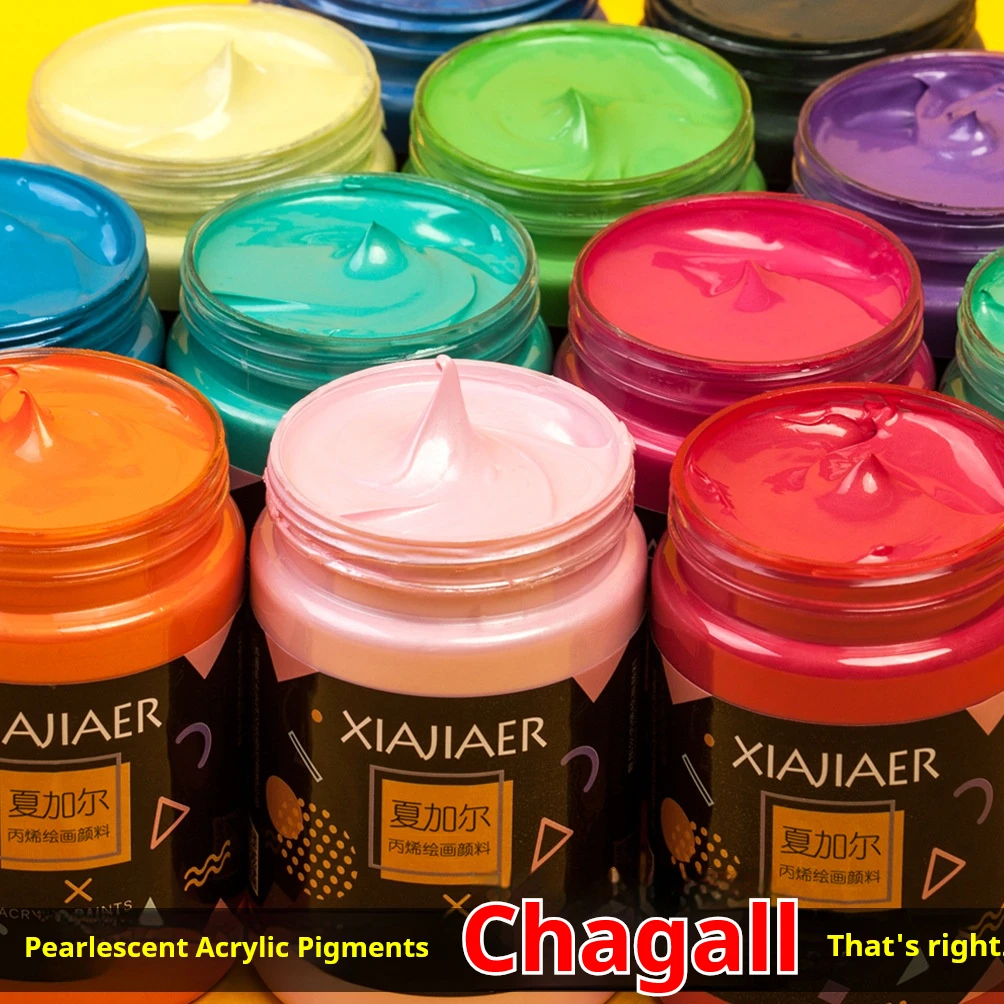 100Ml/300Ml Chagall Metallic Pigment Pearlescent Fluorescent Acrylic Pigment for Handicraft Pearlescent Acrylic Pigment