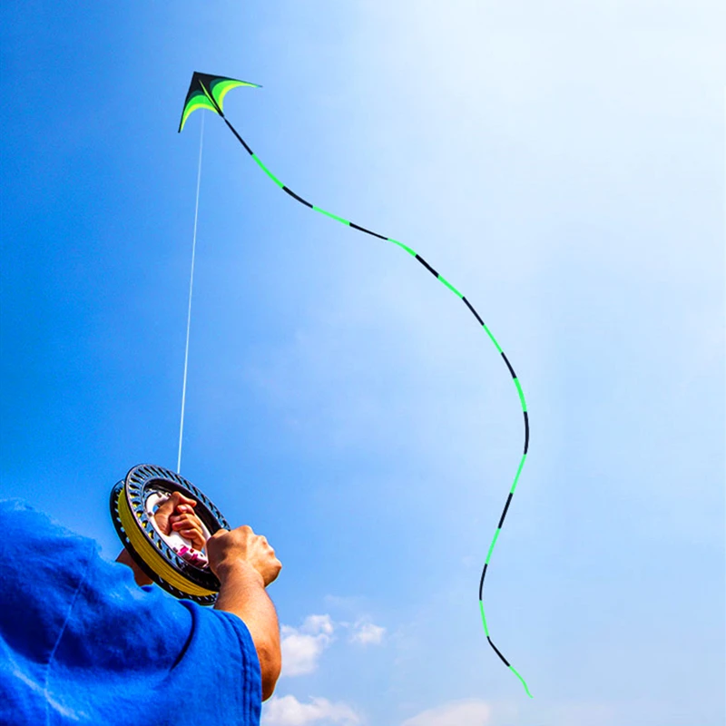 free shipping large delta kite toys outdoor fun flying kites for adults kite kites and rays and lines Line winder Wind chimes