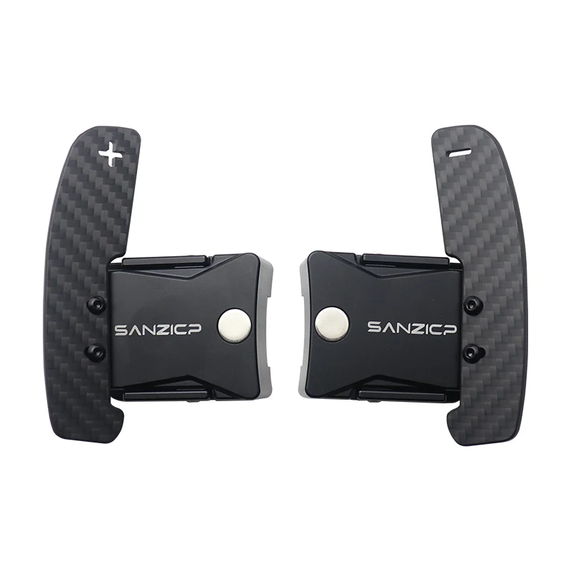 Suitable for Ford Mustang steering wheel shift paddles upgrade refit carbon fiber magnetic shift paddles