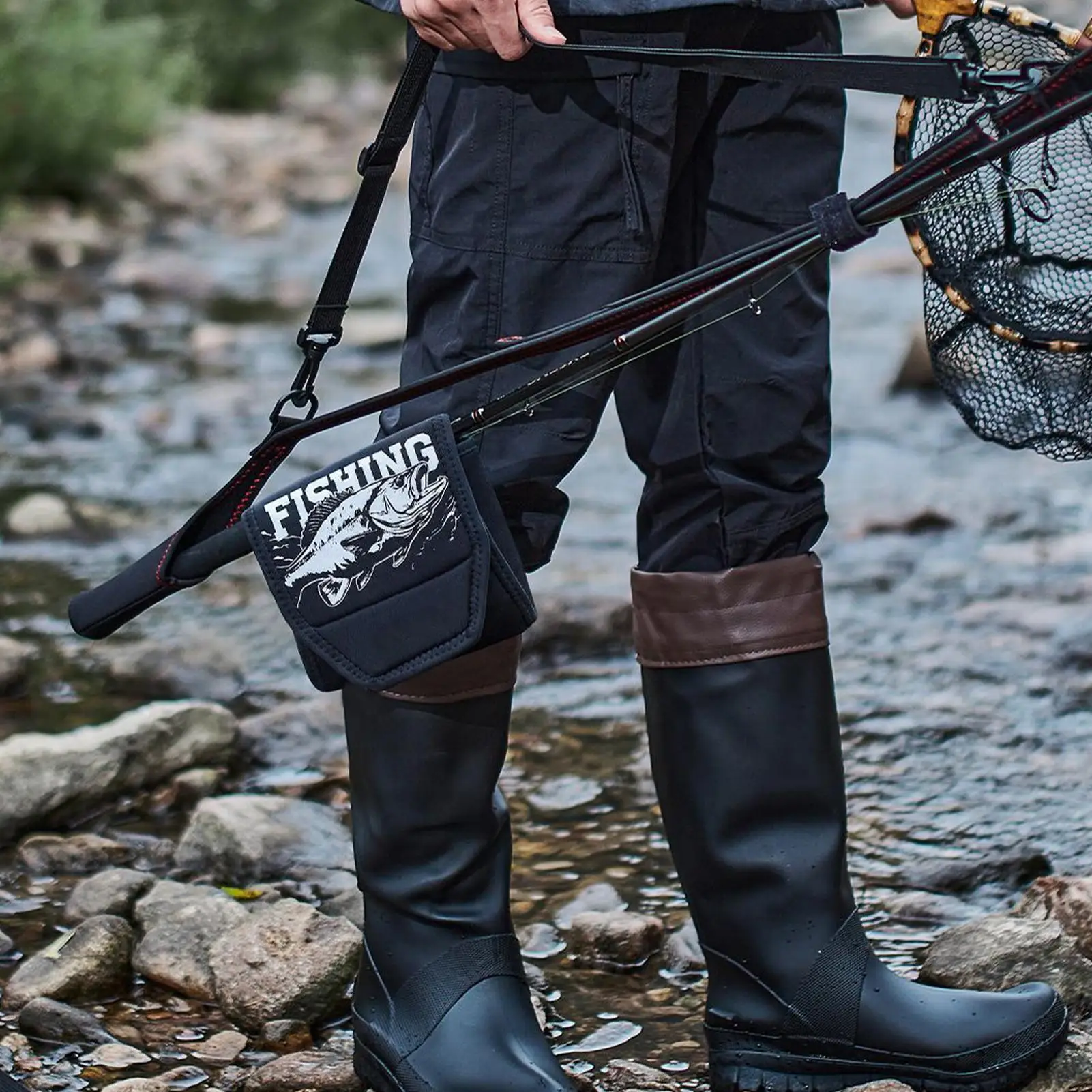 Three Layer Fishing Wheel Storage Bag, Thickened Wheel Protection Bag, Anti Drop And Wear-resistant Tool Storage Bag