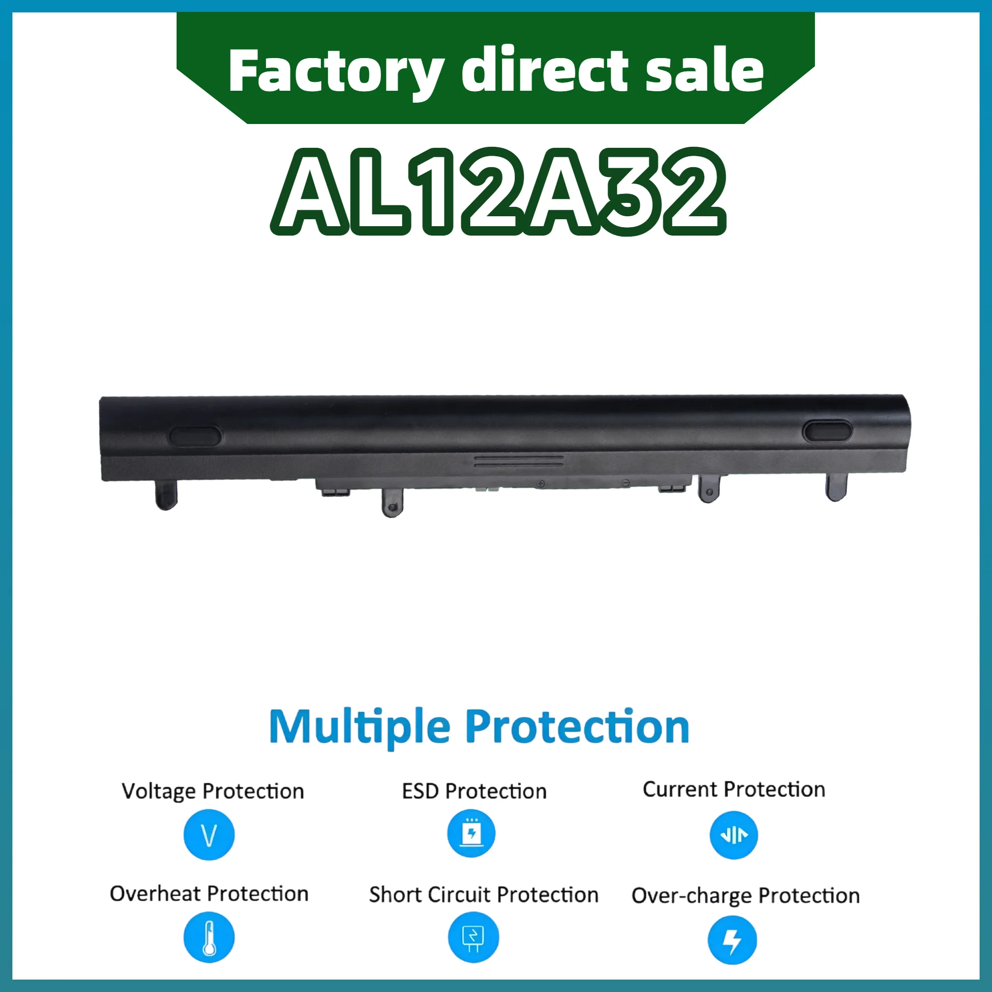 Factory 14.8V AL12A32 For Acer Battery Aspire E1 Series E1-410 E1-430P E1-432 E1-432G E1-432P E1-470G E1-522 E1-532 E1532P E1-57