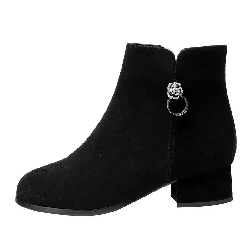 Booties Soft Lightweight Office Women's Ankle Boots Non Slip Boot Fashion 2025 Goth New In On Promotion Y2k Female Short Shoes
