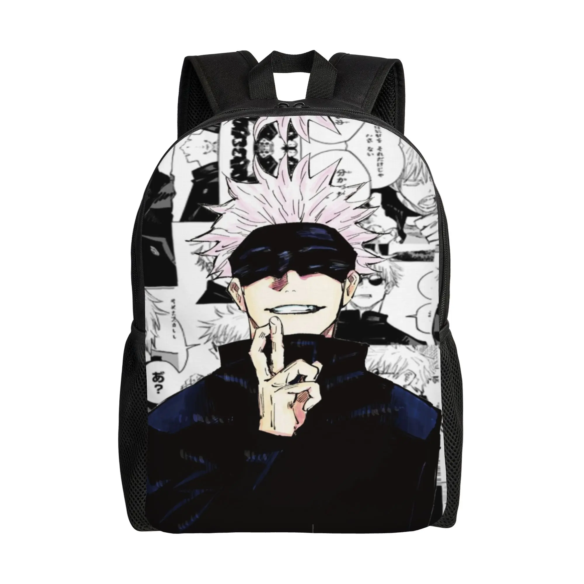Gojo Satoru Collage Manga Backpack for Men Women Teenage Student Work Daypack Jujutsus Kaisens  Anime College Shoulder Bag Sport