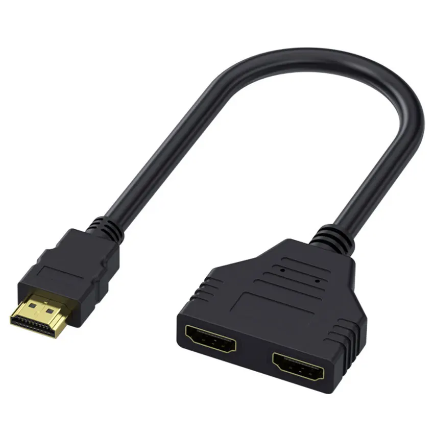 

3-5PCS HDMI One Point Two Line High-definition One Point Two Adapter Adapter Version 1.4