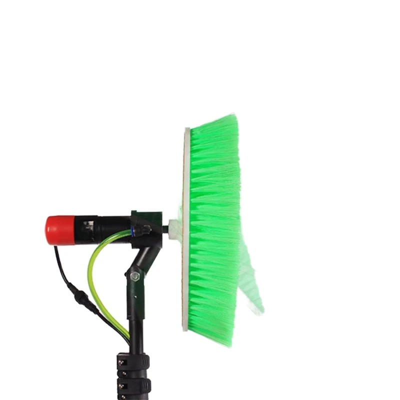 Single head nylon high-rise window cleaning brush Long handle telescopic rod Water cleaning equipment Panel cleaning machine