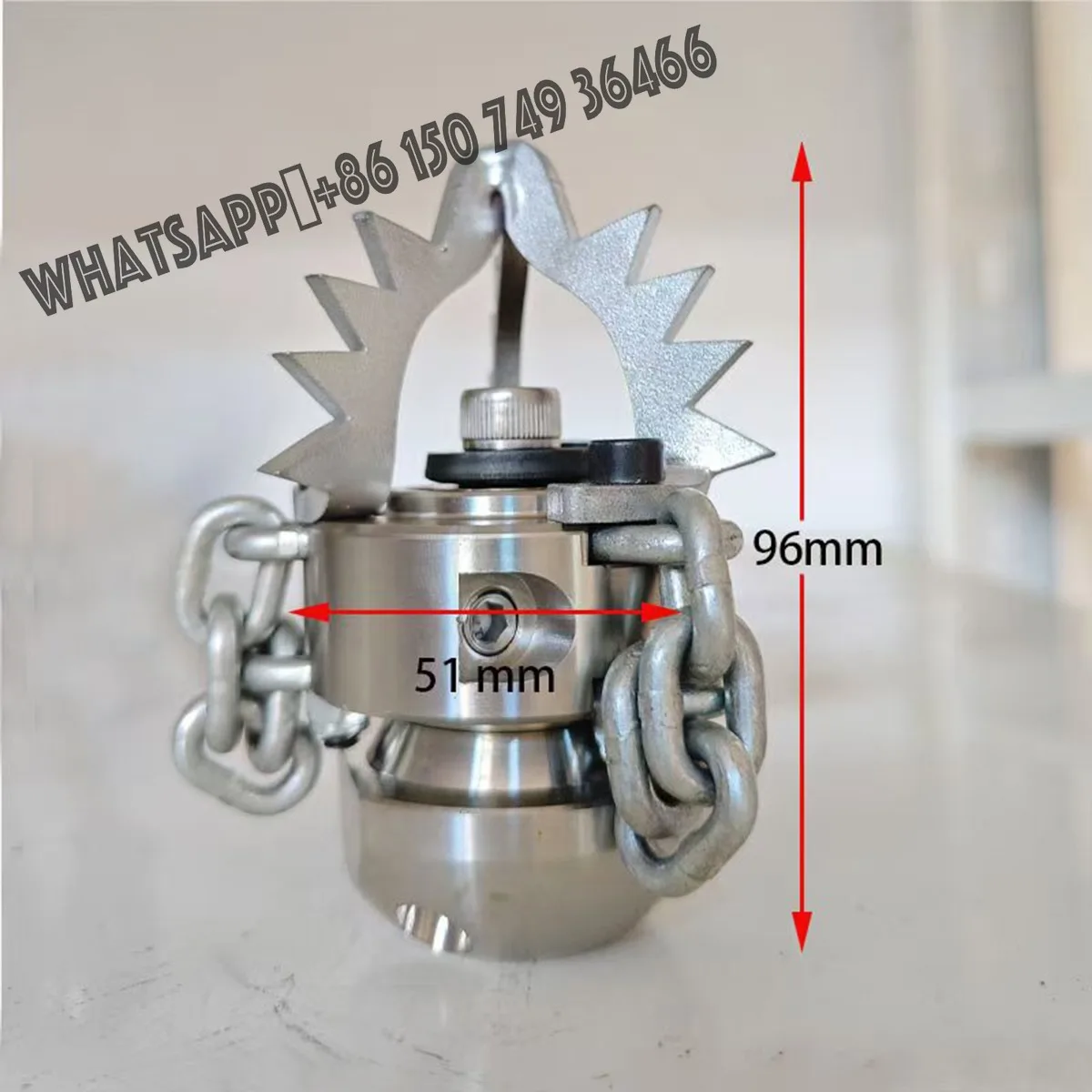 

G3/8 High Pressure 0.65kg Sewer Pipeline Rotating Cleaning Chains Nozzle Sewage Sludge Blasting Drain Unblocking Water Jetter