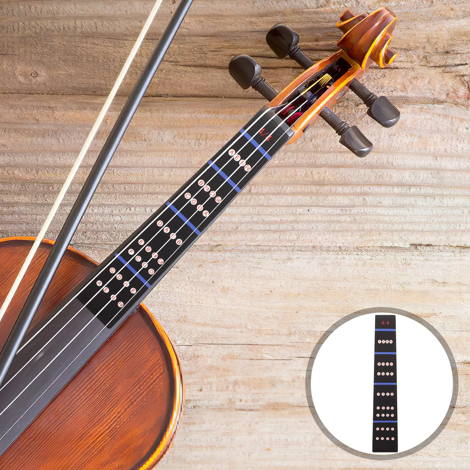 

10Pcs Violin Fingerboard Position Stickers for Beginners 44 Size Clear Note Markers Accurate Finger Placement Violin Accessories