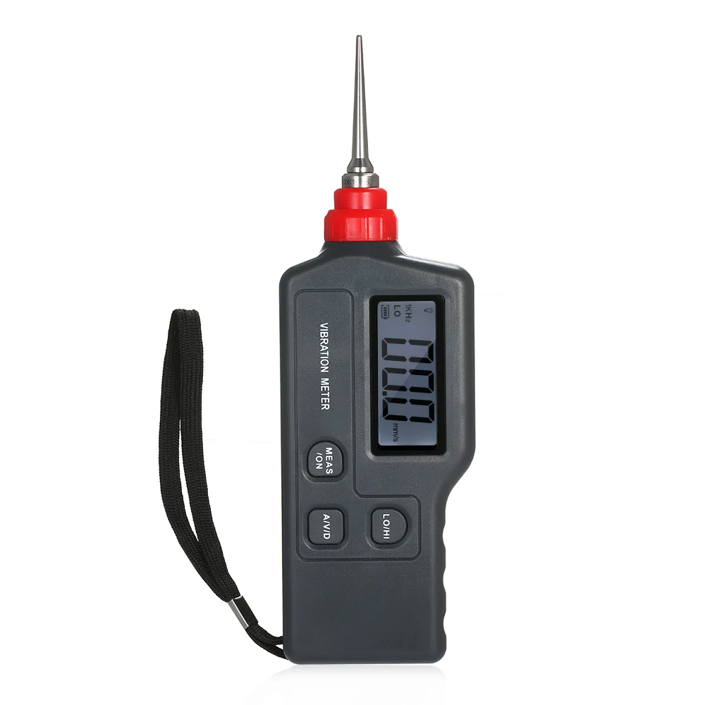 Vibration Meter Portable Digital Vibration Meter with LCD Screen Vibration Analyzer Tester AC Output Acceleration/Velocity