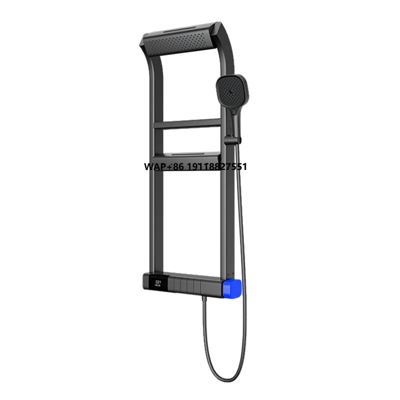 

Ferris Wheel New Gray Milk White Multi-Functional Double-Layer Storage Brass Shower Head Set Soft Pressurized Bathroom