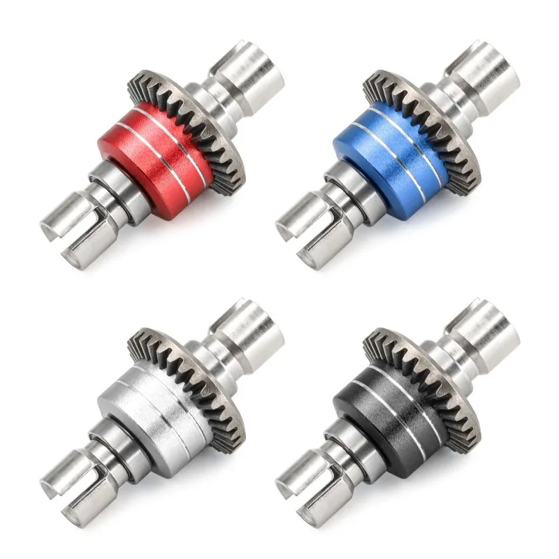 

Для MJX Hyper Go 1/16 16207 H16BM-PL 1/14 14210 H14BM 14301-02-03 детали радиоуправляемых автомобилей, обновленный металлический передний и задний дифференциал