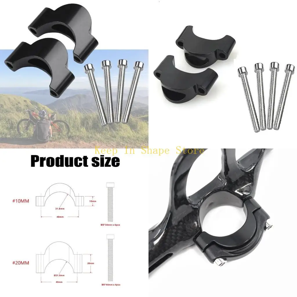 

U1JC Handlebars Risers Adapter Suit New Road Bicycles Risers Spacers Height Extender