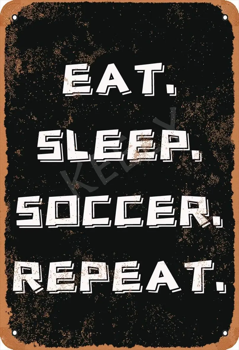 

Jager Eat Sleep Soccer Повторите ретро металлический декор настенная табличка винтажная жестяная вывеска для дома, кафе, клуба, дома или бара, банка