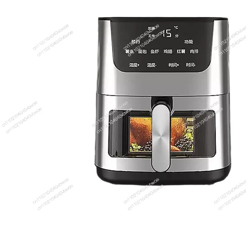 Air Fryer Household New Large Capacity Fryer Machine Oil-Free Multi-Functional Fully Automatic Visual Electric Oven