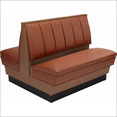 1074 Double Upholstered Restaurant Booth Leather Double Side Booth Sofas For Dining