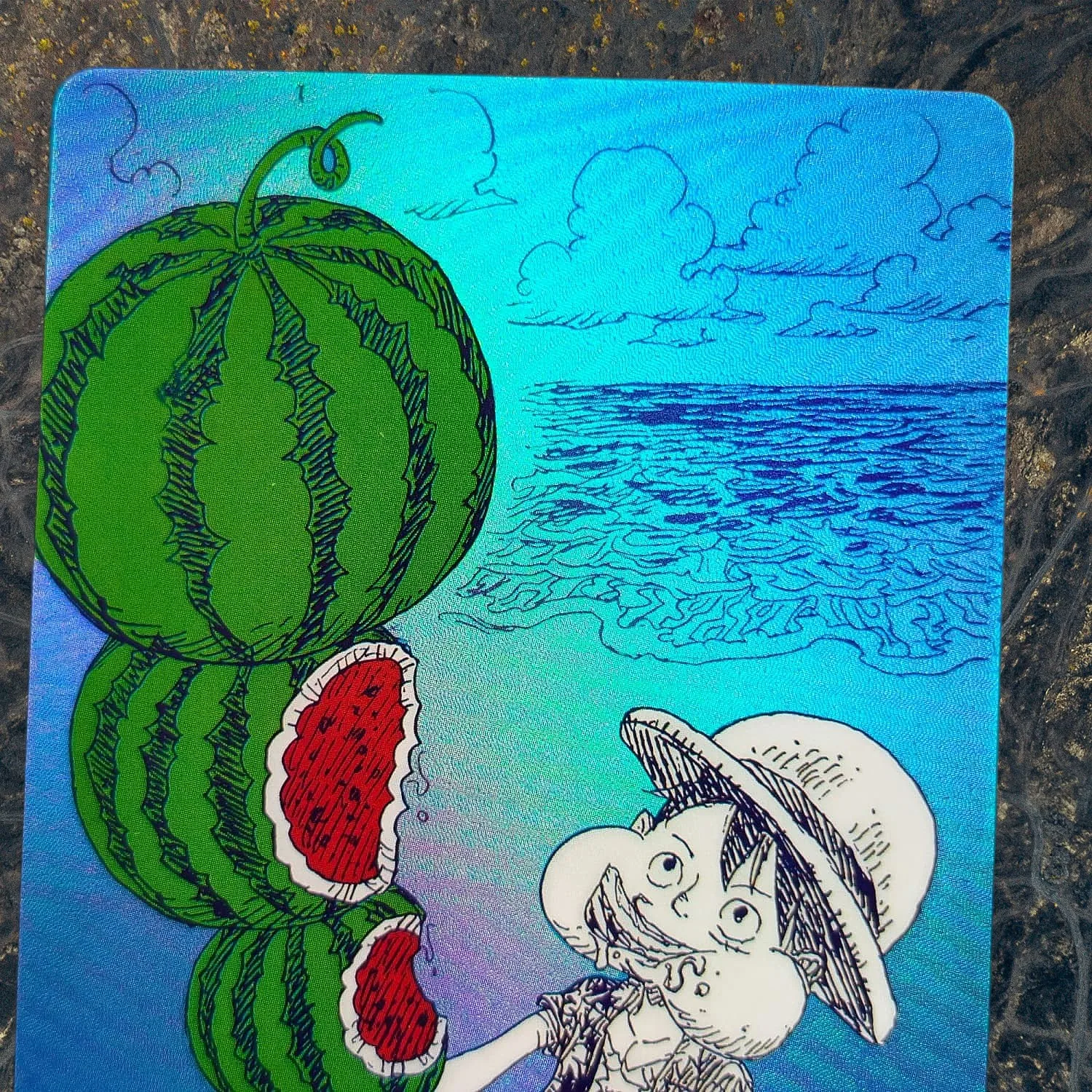One Piece Monkey.D.Luffy DIY Folien-Textur-Karten Sammlerwertige Premium Anime-Sammelkarten – Detail 5