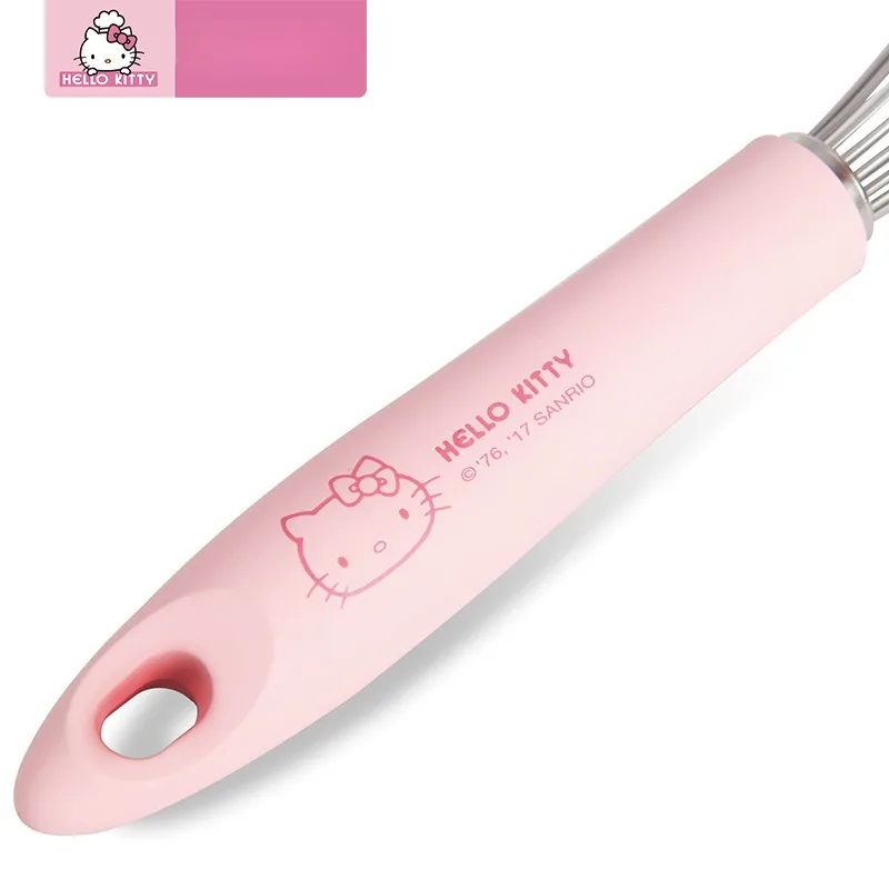 Sanrio Hello Kitty Hand Whisk Bake Tool Egg Agitator Stainless Steel Eco-Friendly Cartoon Cream Mixer Tools Kitchen Egg Whisk