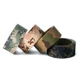 3.8cm Camouflage Military Tactical Belt Men's Outdoor Casual Fashion Jeans Unisex Nylon Belt High Quality Luxury Canvas Belt
