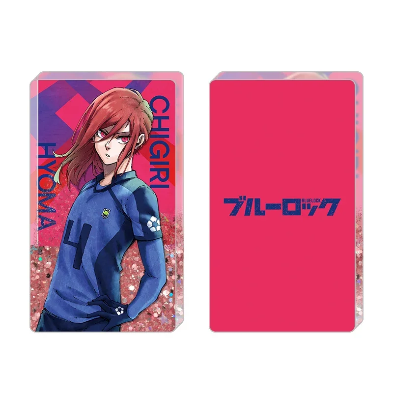 Anime BLUE LOCK Isagi Yoichi Chigiri Hyoma Nagi Seishiro Mikage Reo Bachira Meguru Cosplay Acrylic Quicksand Mahjong Card brick