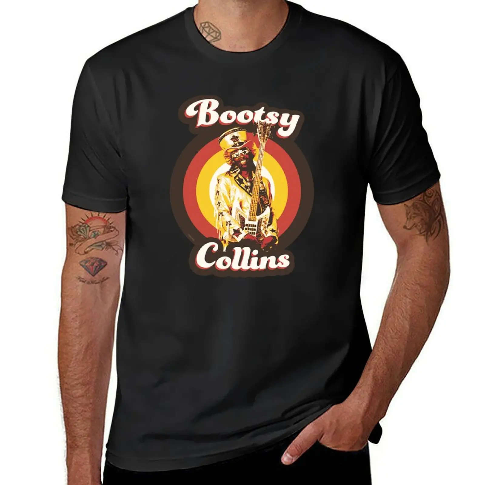 Bootsy Collins 70s Funky Soul T-Shirt customs design your own vintage clothes workout shirts for men