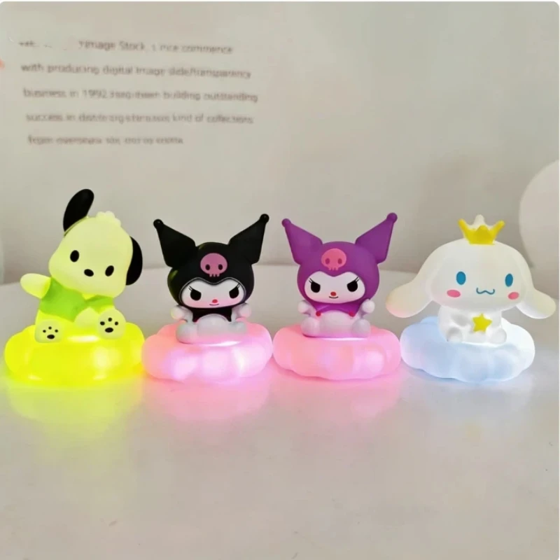 

Милый ночник в японском стиле Sanrio: эмалированный светильник-облако с персонажами Kuromi, Cinnamoroll, Pochacco – маленькая настольная лампа для декоративного освещения