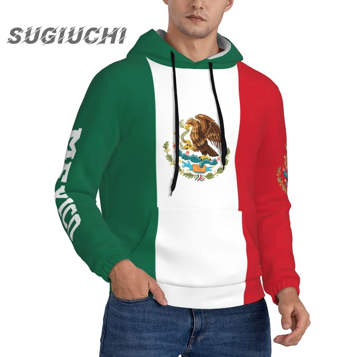 Mexico 3D Country Flag Print Custom Name Number Men Sweatshirt Women Hip Hop Streetwear Tracksuit Clothing