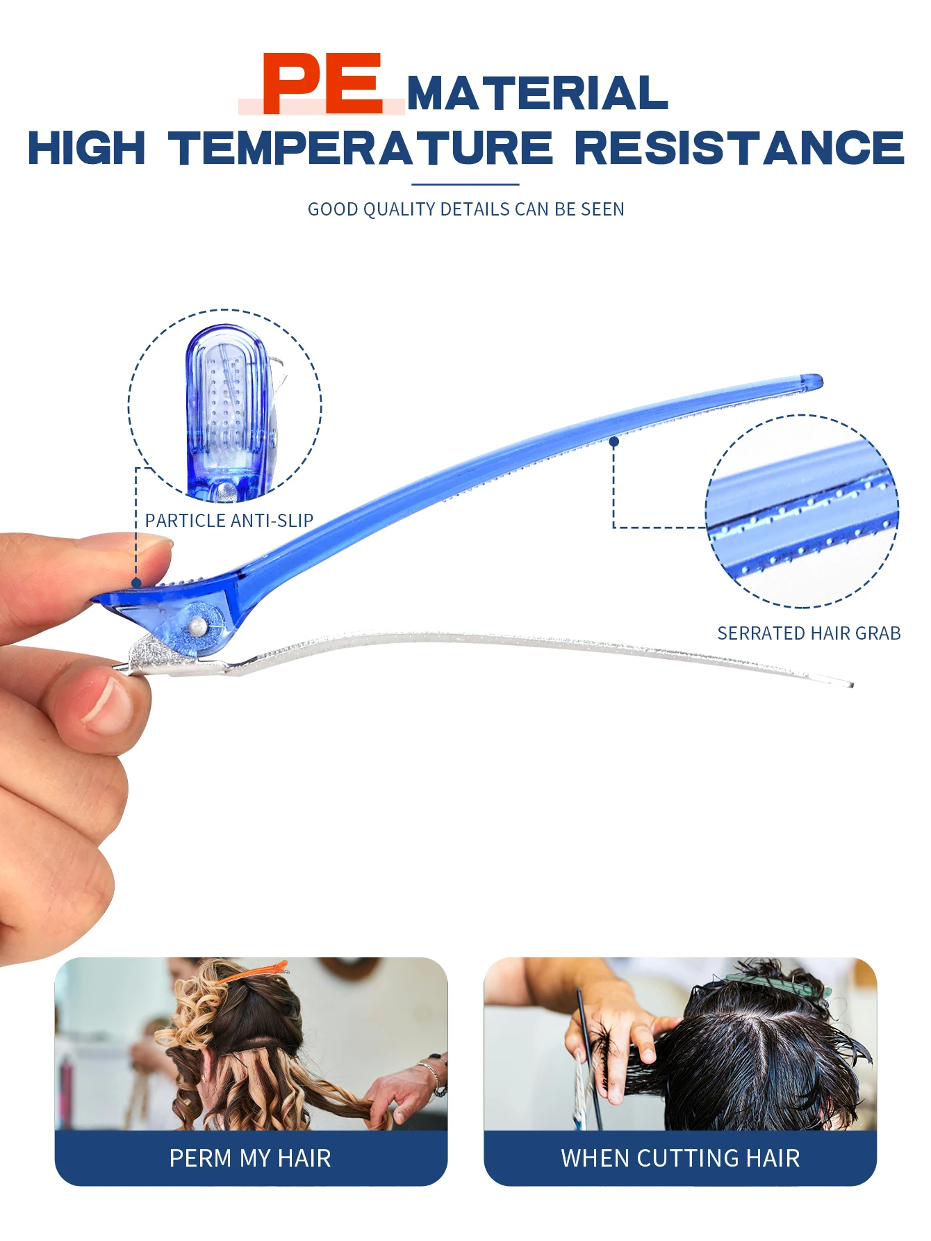 10 قطعة مشبك شعر تصفيف الشعر المشابك الكريستال البلاستيك مشبك شعر المهنية الحلاق لصالون تصفيف دبابيس الشعر إكسسوارات الشعر #4