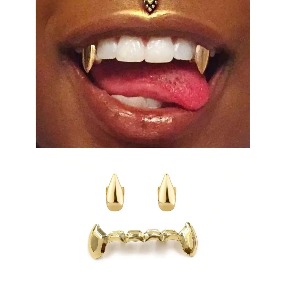 

1 Set Vampire Fang Teeth Accessories, Unisex Halloween Cosplay Prop