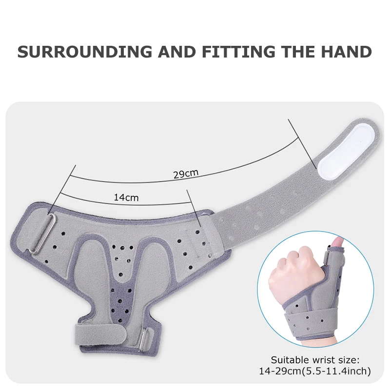 Lefeke Comfort Cool Thumb Splints Deformity and Contracture Thumb Strap Not Hinder Finger Function Thumb Brace Orthosis