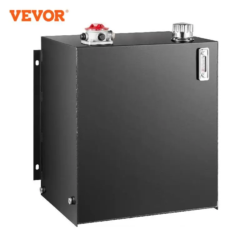 VEVOR 10 / 25 Gal Hydraulic Oil Tank Fuel Reservoir with Oil Level Gauge Suit for Various Trucks Tractors Mechanical Vehicles