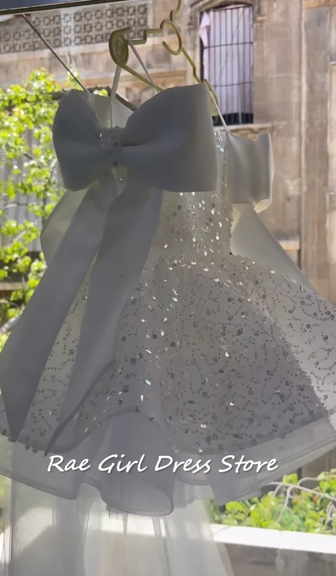 spaghetti-strap-tulle-flower-girl-dress-for-wedding-birthday-short-puffy-gown-glitter-sequin-oversized-satin-bow-customized