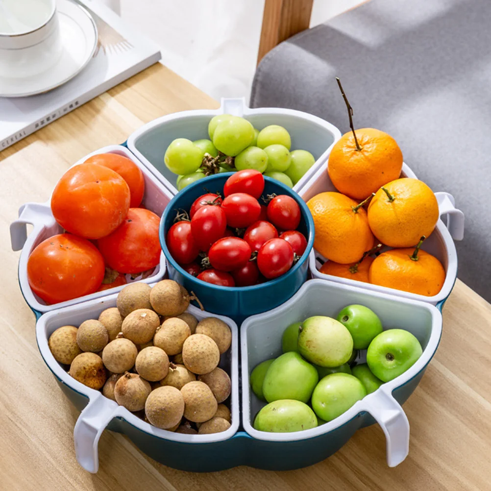 

Draining Basket Plastic Multi-Functional Rotatable Detachable Design for Hot Pot Assortment Fruit Vegetable Cleaning Storage Use