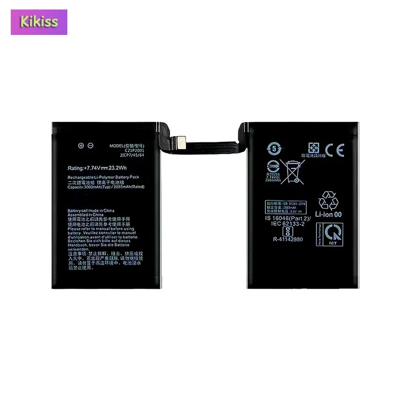 Replacement Mobile Phone Battery For ASUS ROG Phone 5 5S Pro 4Pro 5SPro ZS673KS I005DA I005DB C21P2001 3000mAh