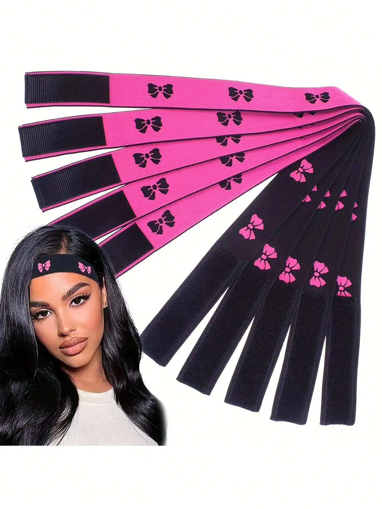 1pc Hair Lace Melting Band, Elastic Bands For Wig Edges, Lace Frontal Melt Band For Wigs, Edge Laying Band For Women Cute