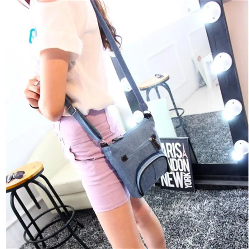 Fashion Small Denim Handbag Women Bag Designer Ladies Handbags Big Purses Jean Denim Tote Shoulder Crossbody Women Messenger Bag