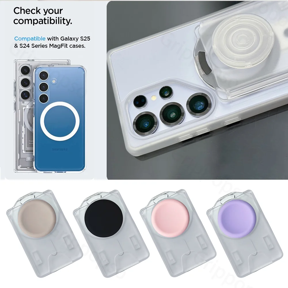 Aufgerüstet für Samsung Galaxy S25 S24 Ultra, magnetische Brieftasche, Telefonkartenhalter, Sockel mit verstellbarem Ständer für iPhone 16, 15, 14 – Detail 2