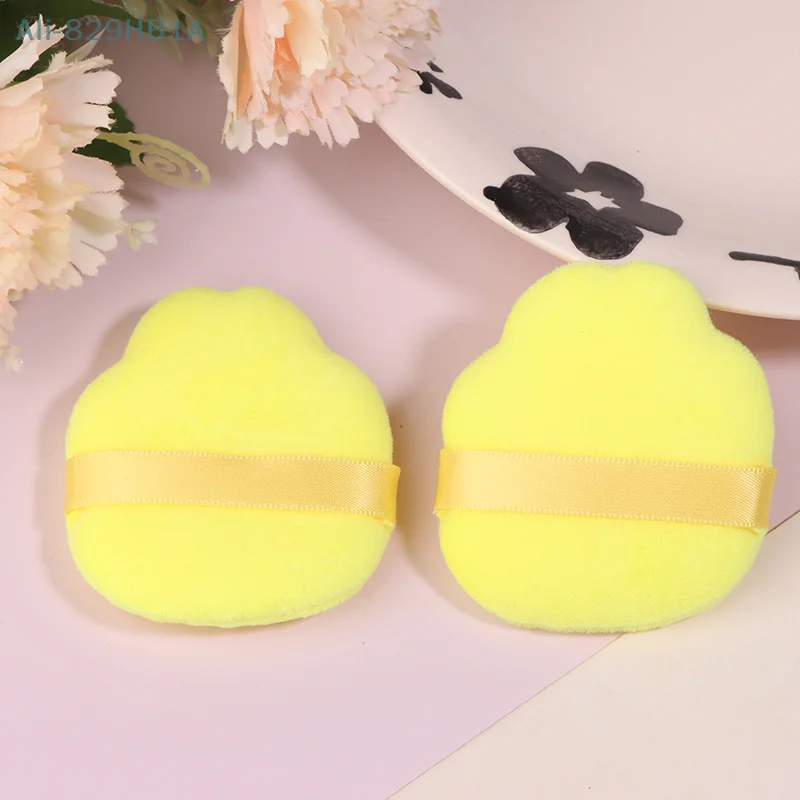 1/2Pcs Bear Shape Powder Puff Soft Makeup Sponge For Face Make Up Eyes Contouring Shadow Cosmetic Washable Mini Velvet Puff