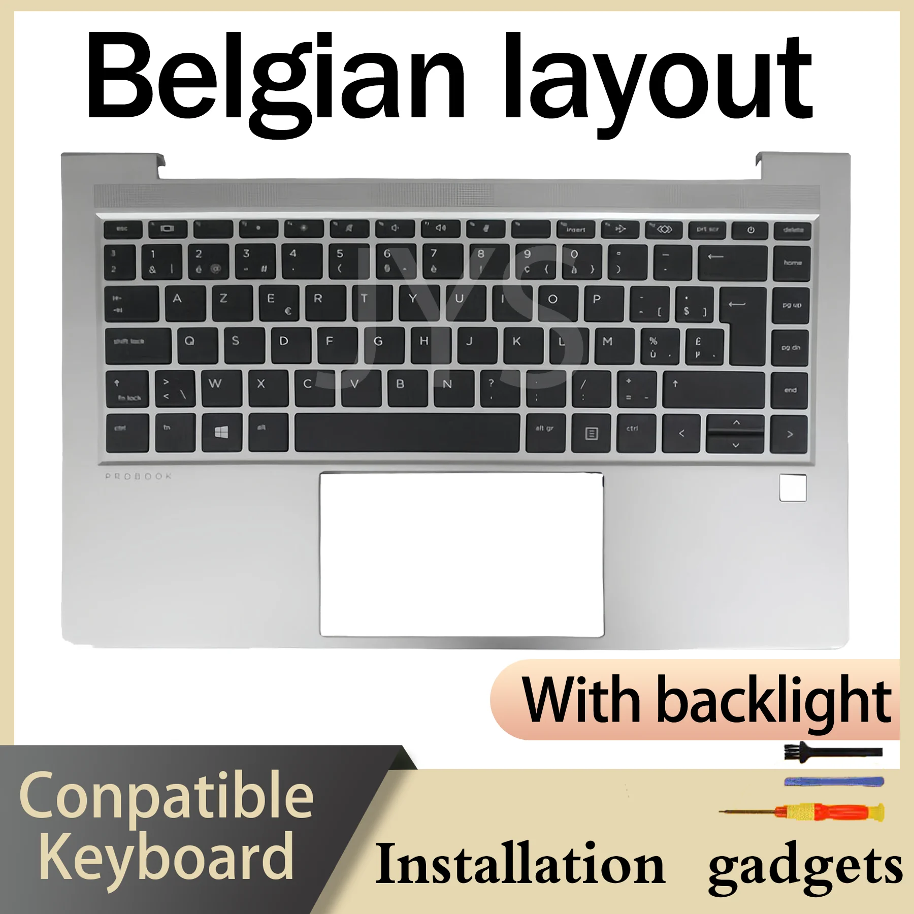

Suitable for HP Probook 440 G10 445 G10 C-COVER backlit keyboard BE BR DE SP FR LA RU UK US layout