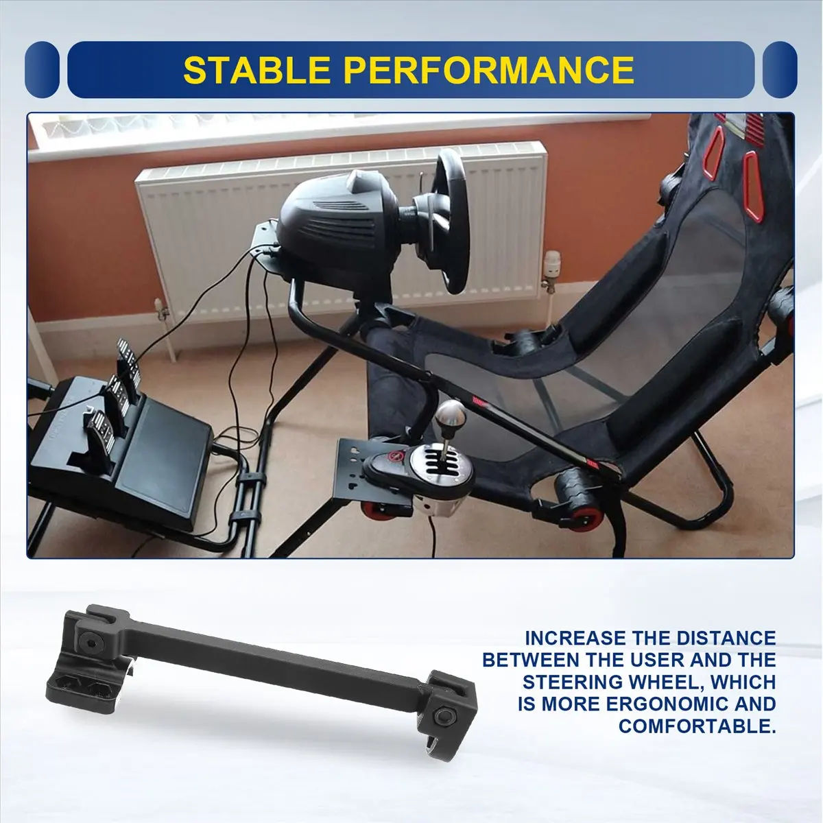 Seat Reinforcement Kit for Simracing Game Racing Seat Modification Accessories-A23U