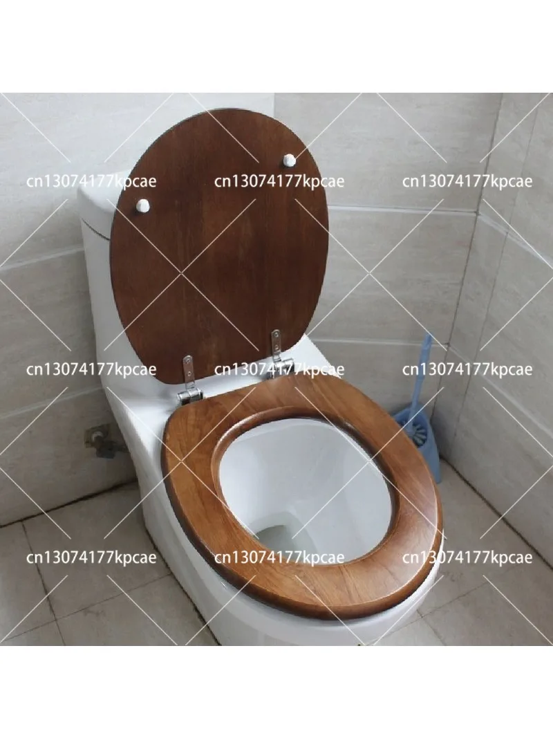 Universal Thickened Ring Solid Wood Toilet Seat Cover